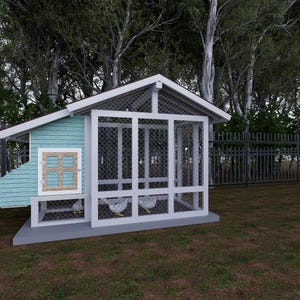 DIY Chicken Coop Plans: Up to 6 Chickens, Material List (PDF Download)