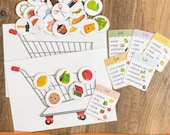 Montessori Grocery Shopping List Game – Printable Kids Learning Activity & Life Skills PDF