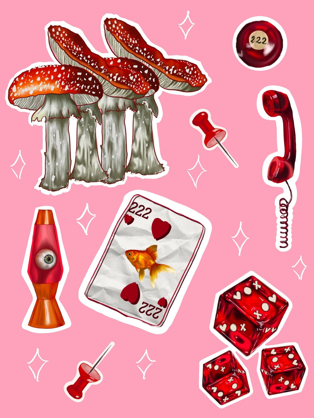 Printable Sticker Sheet Etsy