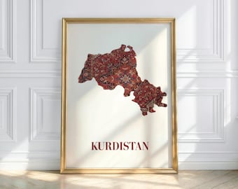 Kurdistan Poster – Carpet Pattern | Tradition meets Design | Timeless Kurdish Wall Art, Kurdish, Kurdish