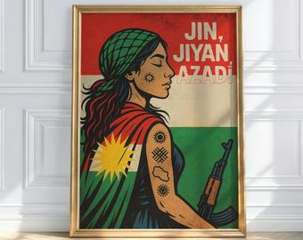 Jin Jiyan Azadî Kurdistan poster, kurdish, kurdish, kurdish pictures, kurdistan, kurdish posters