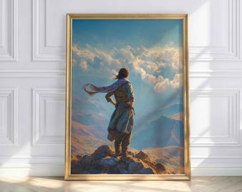 Kurdish Fighter Poster – Kurdish Woman Freedom Art – Kurdistan Wall Art – Feminine Strength Art – Mountain Landscape Poster