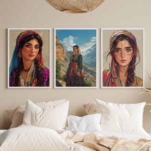 Kurdish women, Kurdistan posters, Kurdistan, Kurdish prints, Kurdish pictures, Kurdish posters, Kurds, Kurdish art