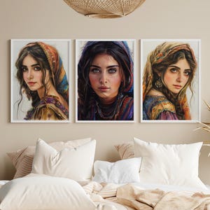4 Kurdish women prints, Kurdish posters, Kurdish prints, Kurdistan, Kurdish, Kurdish art, Kurdish pictures, Kurdistan posters