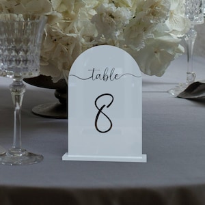 Frosted Acrylic Table Numbers, Table Numbers Wedding, Wedding Table Numbers Acrylic, Frosted Acrylic Table Numbers, Wedding Reception Decor