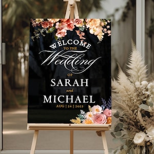 Welcome to our Wedding sign, Event Acrylic Wedding Sign, Acrylic Wedding Welcome Sign, Custom Wedding Welcome Sign, Welcome Sign for Wedding