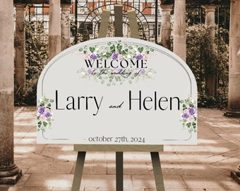 Signo de entrada de la boda, signo de boda de bienvenida, decoración de la boda, bienvenida personalizada a nuestro signo de boda, signo de boda personalizado, signo de boda