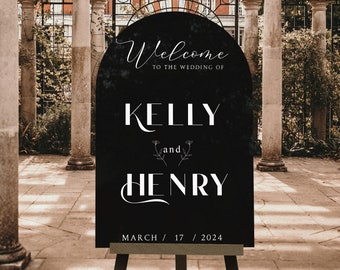 Wedding Entrance Sign, Welcome Wedding Sign, Arch Wedding Decor, Personalized Welcome to our Wedding Sign, Custom Wedding Sign, Wedding Sign
