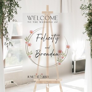 Personalized Welcome to our Wedding Sign, Wedding Decor, Custom Wedding Sign, Welcome Sign, Personalized Acrylic Welcome Sign, Acrylic Sign