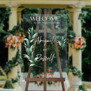 Wedding Entrance Sign, Framed Acrylic, Acrylic Wedding Sign, Wedding Welcome Sign, Acrylic Wedding Sign, Personalized Wedding Sign
