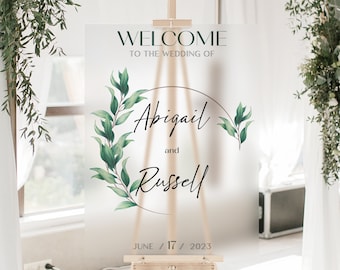 Hochzeit Eingangsschild, mattiertes Acryl, Acrylhochzeitsschild, Hochzeit Willkommensschild, Acrylhochzeitsschild, personalisiertes Hochzeitsschild