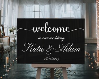 Letrero de entrada para boda, Letrero de bienvenida para boda, Decoración para boda, Letrero personalizado de bienvenida a nuestra boda, Letrero de boda personalizado, Letrero de boda