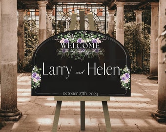 Signo de boda de bienvenida, bienvenida personalizada a nuestro signo de boda, signo de boda acrílico, decoración de la boda, signo de bienvenida de la boda moderna, decoración del arco