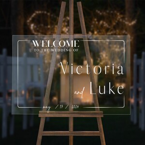 Custom Wedding Sign, Wedding Sign, Acrylic Wedding Sign, Wedding Welcome Sign, Acrylic Wedding Welcome Sign, Wedding Decor, Entrance Sign