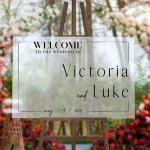 Custom Wedding Sign, Wedding Sign, Acrylic Wedding Sign, Wedding Welcome Sign, Acrylic Wedding Welcome Sign, Wedding Decor, Entrance Sign