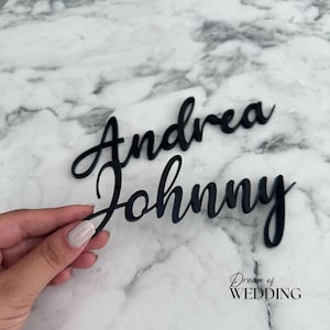 Segnaposto per matrimonio, Targhetta con nome per matrimonio, Targa con nome in acrilico, Targa con nome per gli ospiti, Decorazioni per il tavolo del matrimonio, Targa con nome tagliata al laser