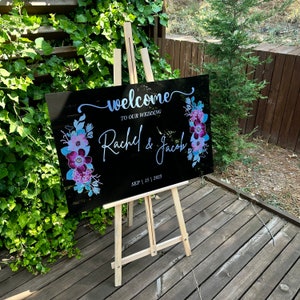 Custom Wedding Welcome Sign, Acrylic Wedding Welcome Sign, Welcome Sign for Wedding, Welcome to our Wedding Sign