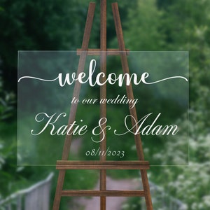 Wedding Entrance Sign, Welcome Wedding Sign, Wedding Decor, Personalized Welcome to our Wedding Sign, Custom Wedding Sign, Wedding Sign