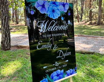 Welcome to our Wedding sign, Event Acrylic Sign, Acrylic Wedding Welcome Sign, Custom Wedding Welcome Sign, Welcome Sign for Wedding