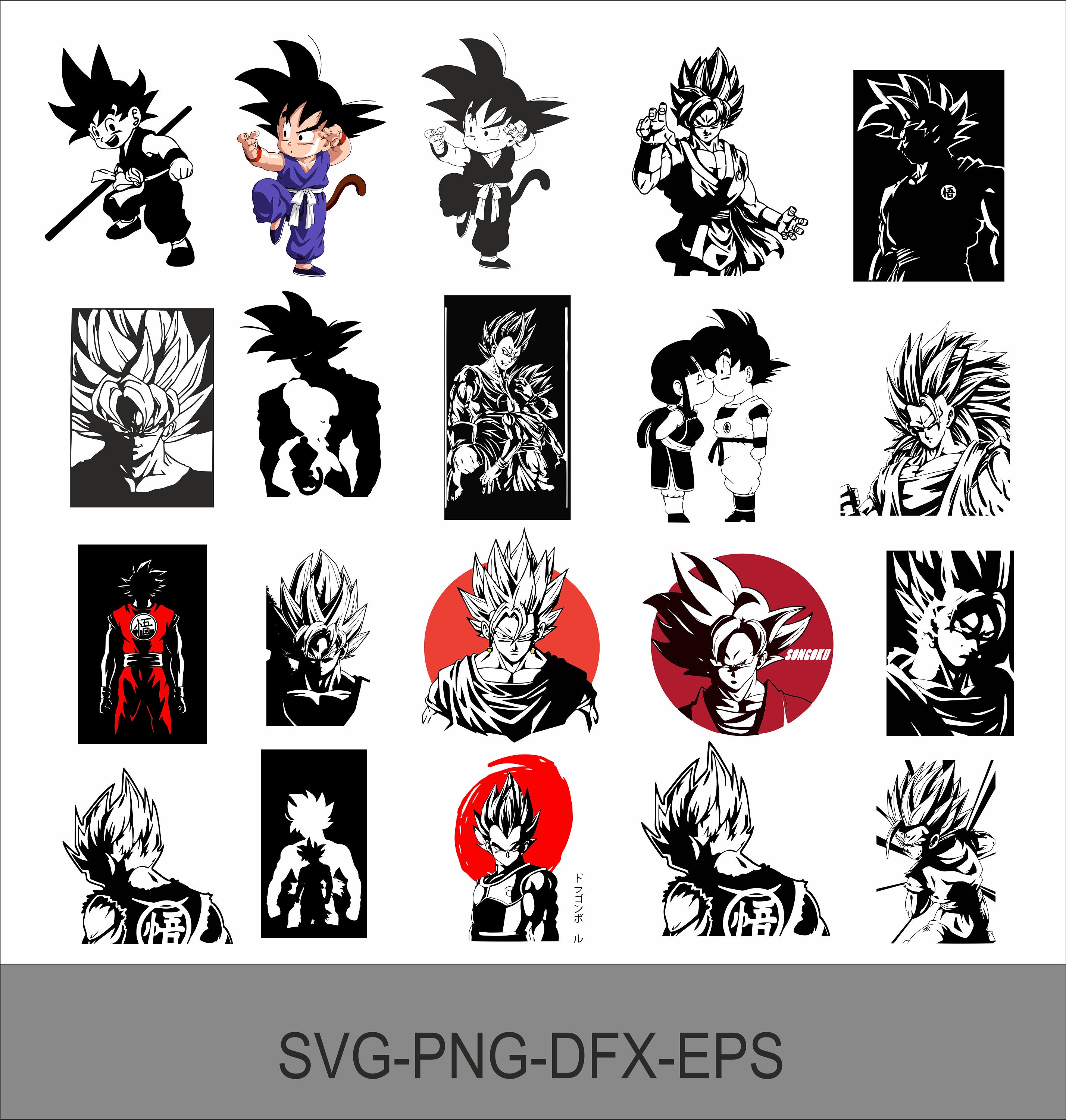 Dragon Ball SVG, A Saga De Boo Dragon Ball Z Classic SVG Cut File - WildSvg