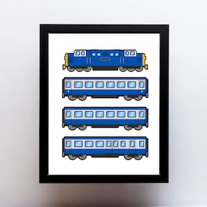 Railway Print, Engine Print, Wall Art, Locomotive Print, Train Print, Deltic Print, Engine Print, Railroad Print, Printable Art, Digital