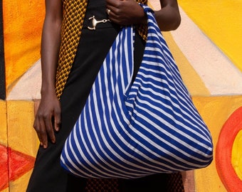 große Einkaufstasche | Strandtasche | Beach Bag | Shopper | Handtasche aus 100% Baumwolle - handgewebt, handgenäht.