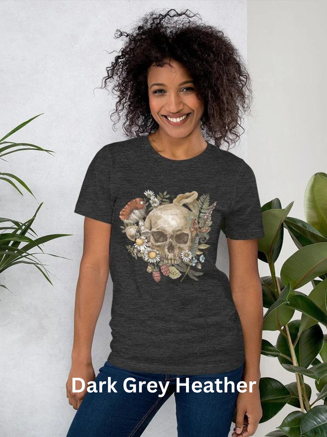 Gothic Plein Black Rose Skull T-Shirt main image 1