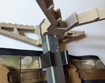 Climbing Stick Molle Caddy for 1" Square Tubing for Saddle Hunting