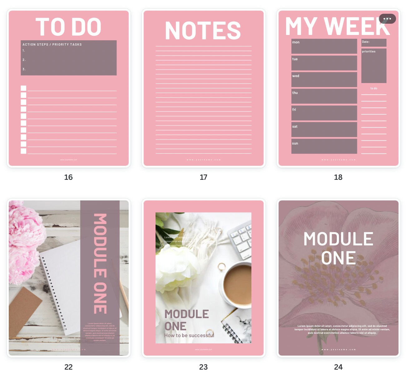 Editable Canva Workbook Journal Template Commercial Use - Etsy