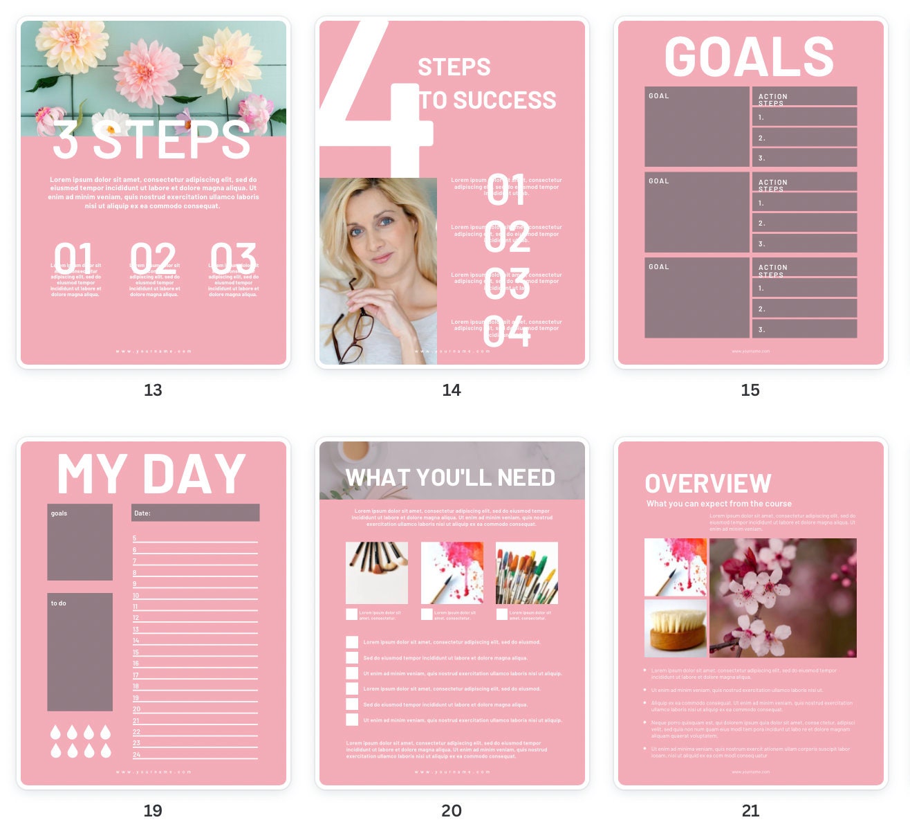 Editable Canva Workbook Journal Template Commercial Use - Etsy