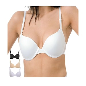 Womens Underwired Support Padded Bra, Full Cup Coverage Comfort Leisure, Ladies T-Shirt Bra