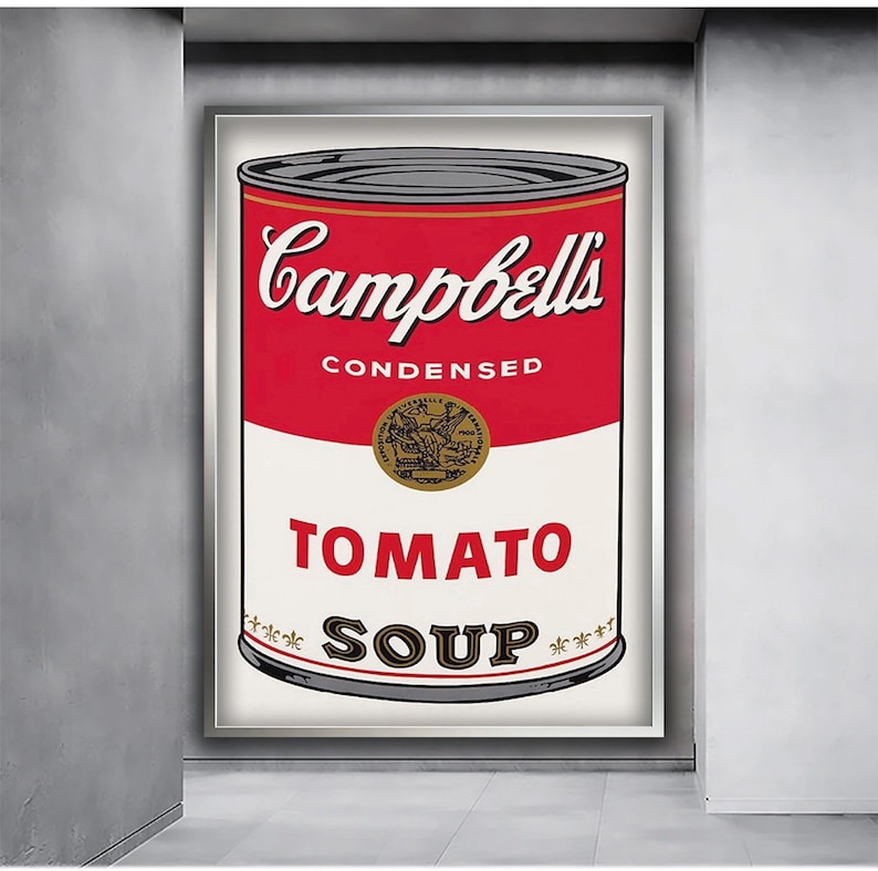 Andy Warhol Tomato Soup Art Print, Andy Warhol Tomato Soup Print