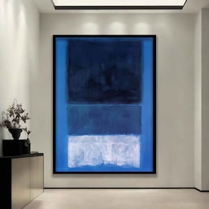 Mark Rothko blue Canvas , Art Reproduction, Rothko Reproduction, Abstract Canvas Wall Art, Modern Minimal Art, mark painting