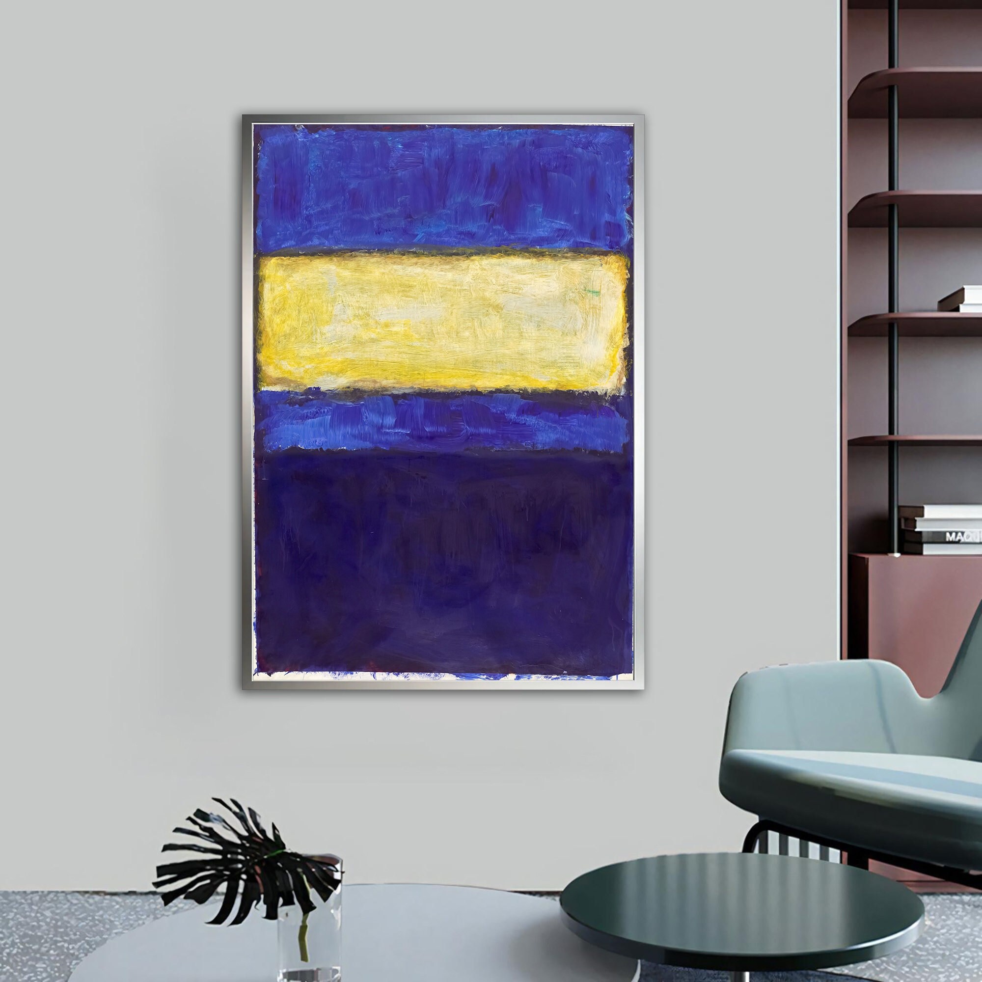 Marc Rothko Frames Mark Rothko Blue and Yellow Canvas,colorful Mix Rothko Art,mark Rothko ...