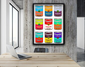 Insegna In Metallo Retrò Campbell's Tomato Soup - Poster In Latta 20x30 Cm - Decorazione Vintage Per Ufficio, Cucina, Bar, Club - Con Fori Preforati