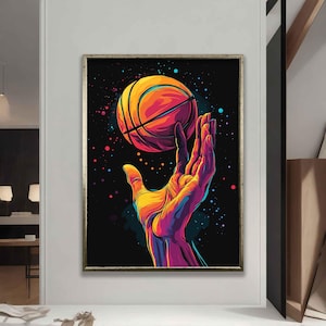 Basketball Poster, Basketball Prints, Basketball Gifts, Basketball Poster, Basketball Fan Gift