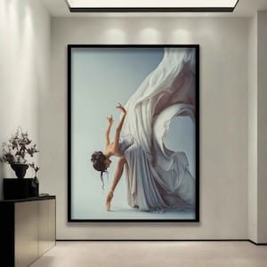 Ballerina canvas, dancer woman snat, salsa girl poster, sprat girl print, music canvas poster, ballerina framed painting