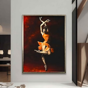 Ballerina canvas, dancer woman snat, salsa girl poster, sprat girl print, music canvas poster, ballerina framed painting