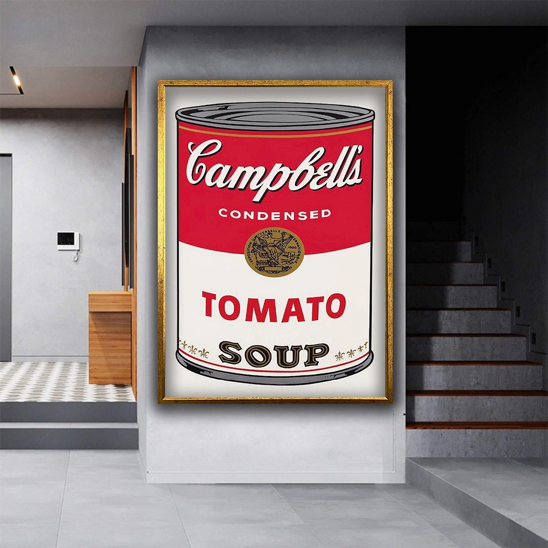 Andy Warhol Tomato Soup Art Print, Andy Warhol Tomato Soup Print