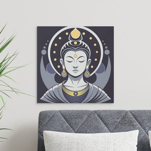 Buddha Wall Art for Buddhist, Meditation Poster, Yoga Art Print, Spiritual Gifts, Digital Download,  Spiritual Prints, Mindfulness Poster