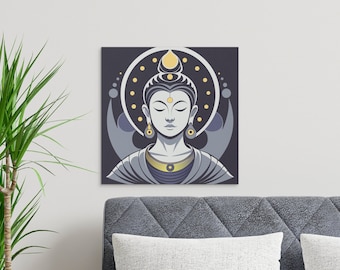 Arte de pared de Buda para budista, cartel de meditación, impresión de arte de yoga, regalos espirituales, descarga digital, impresiones espirituales, cartel de atención plena