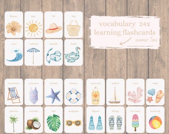 Vocabulaire DPP , MRR 24x cartes mémoire d'été