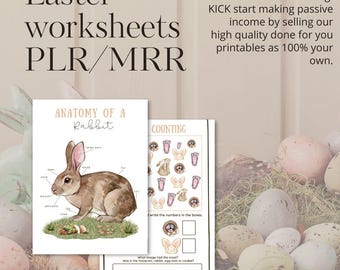 PLR Easter worksheets + activities - commercial use