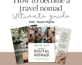 PLR / MRR - become a digital nomad guide - editable