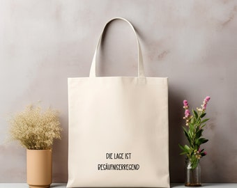 Jute bag | Fabric bag printed "The situation is intoxicating" | Cotton bag | shopping bag