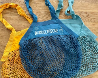 Digging bag | Organic cotton | Sandalware & Playground Bag | Mesh bag | Sand toys | Color selection | Personalizable | Children's bag |