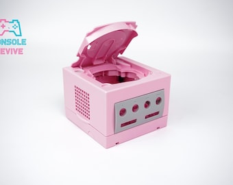NEW!** UK's First Pink Replacement Shell Case for GameCube - Enhance Your Console's Look!