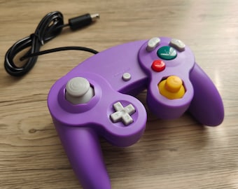 Solid Purple GameCube Controller Shell - GameCube Gamepad Case - Retro Gaming Nostalgia