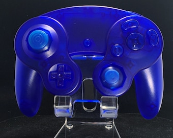 Clear Blue GameCube Controller Shell - GameCube Gamepad Case - Retro Gaming Nostalgia