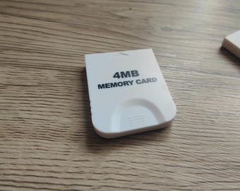 White GameCube Memory Cards 4MB-128MB | High-Capacity Save Storage for Nintendo GC
